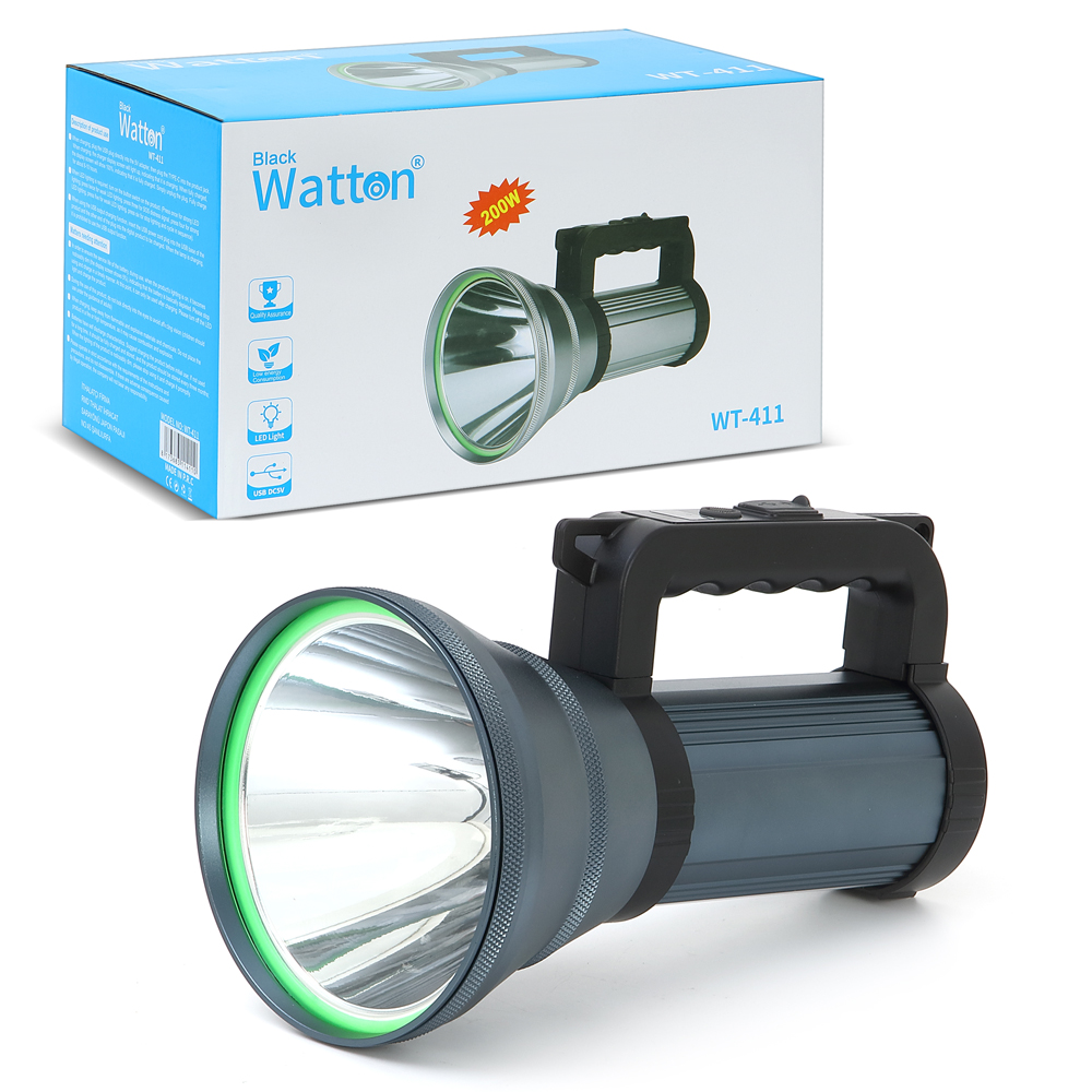 200W Şarjlı El Feneri Projektör – Yüksek Güçlü LED Aydınlatma WT-411
